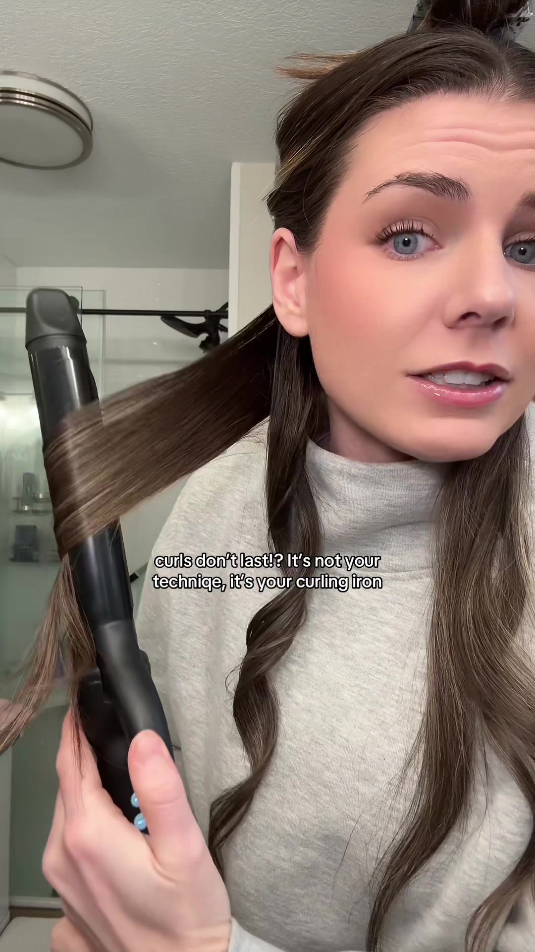TikTok post by @morg_lucas for Bio Ionic. Caption reads: The Bio Ionic is pro stylists secret to high....