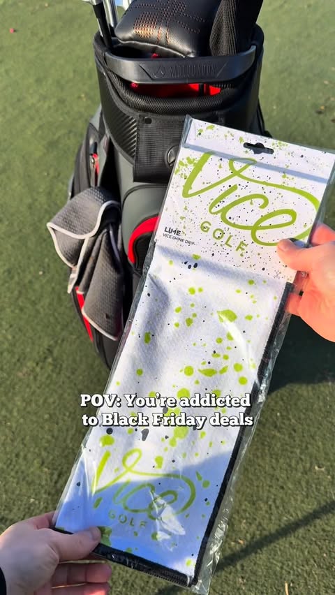 Instagram post by @s.king__golf for VICE GOLF. Caption reads: [...] the deals were just too good at @vicegolf.....