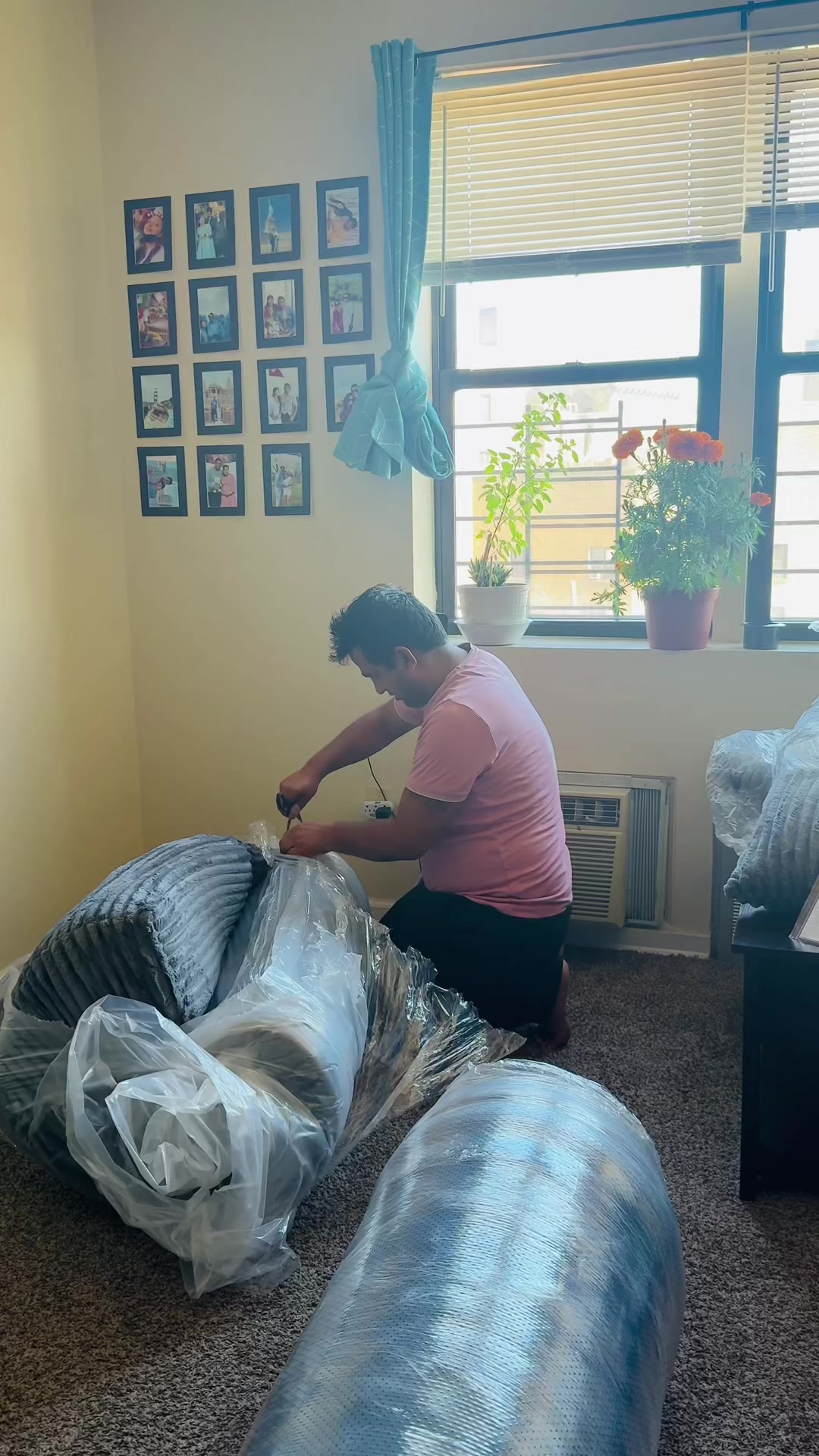 TikTok post by @nirjalalala for Giratree. Caption reads: Boneless sofa from @GiraTree @Giratree Furniture....