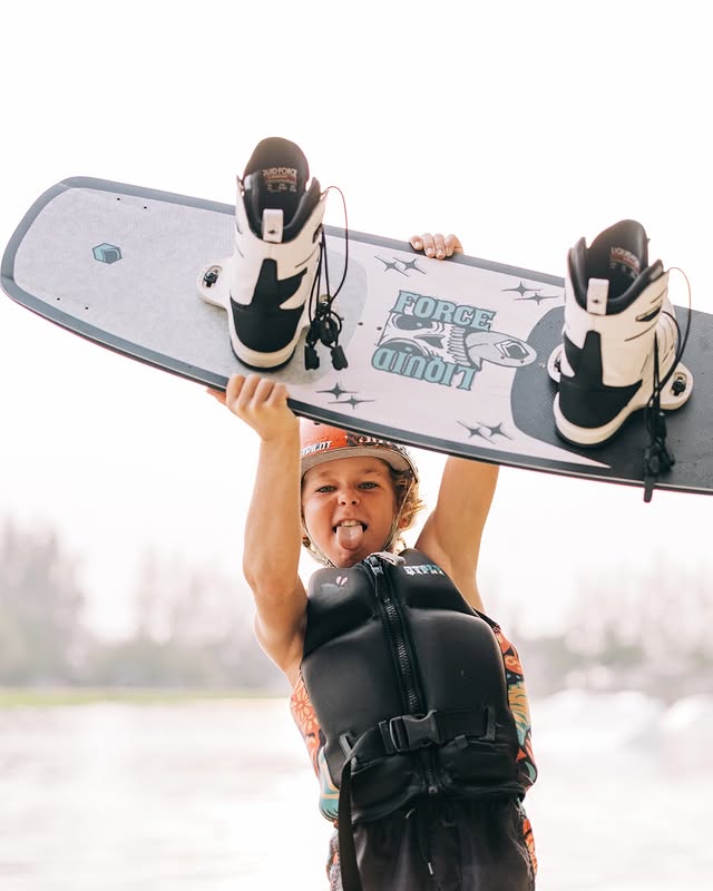 Instagram post by @cruzeeboi_wake for Liquid Force. Caption reads: 🤟🏽🥳🙌🏽 2026 LIQUID FORCE IS OFFICIALLY....