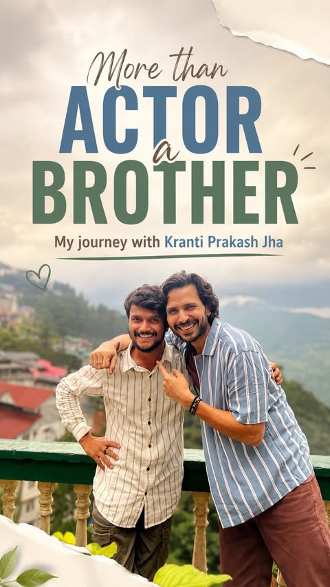 Instagram post by @krantiprrakashjha for MX Player. Caption reads: People often ask me, “Kranti Prakash Jha tumhare....