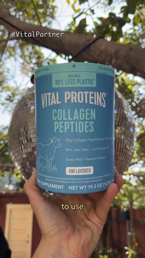 Instagram post by @taannr for Vital Proteins. Caption reads: Teamed up with @vitalproteins again on this one.....