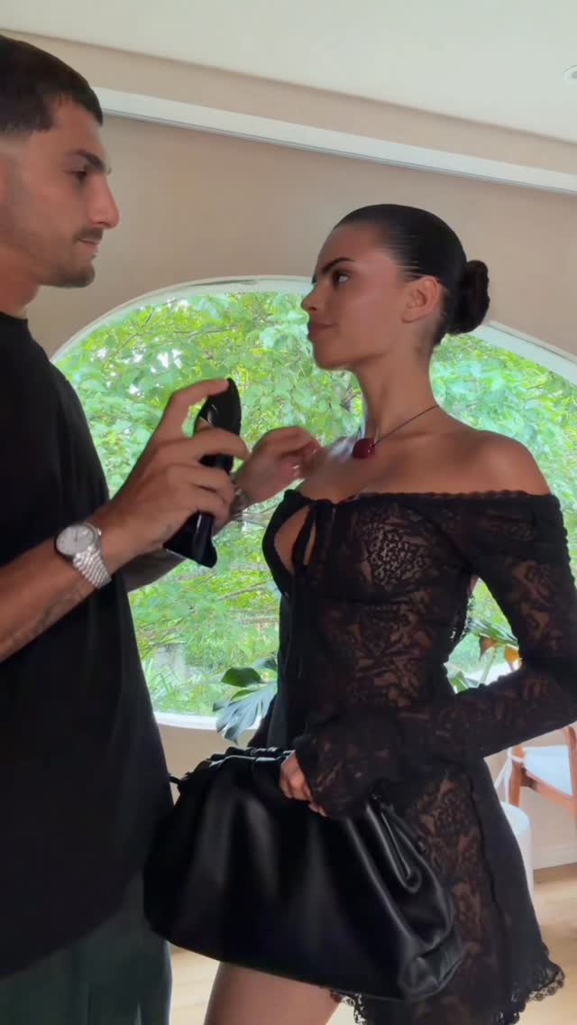 Instagram post by @issy.fbb for Carolina Herrera. Caption reads: his favourite date night scent 🌙 @carolinaherrera....