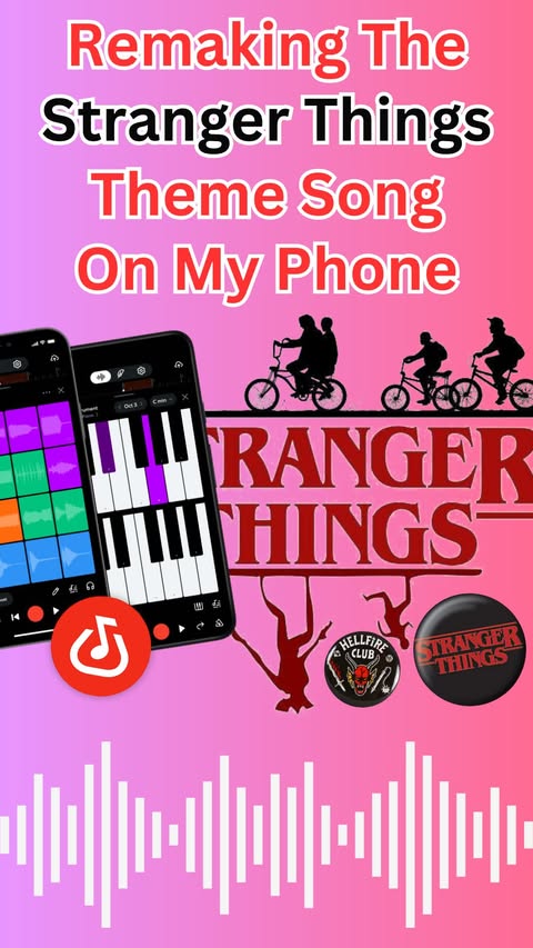 Instagram post by @llusionmusic for BandLab. Caption reads: In honor of Stranger Things 5 now out, felt it was....