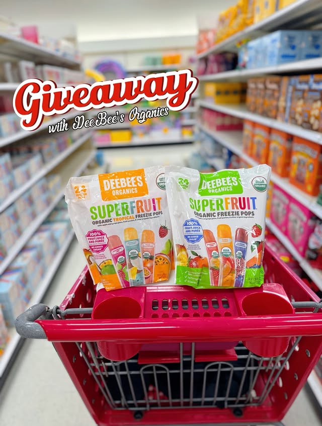 Instagram post by @targetfanatic for DeeBee’s Organics. Caption reads: ✨ G I V E A W A Y ✨ #ad @DeeBeesOrganics just....
