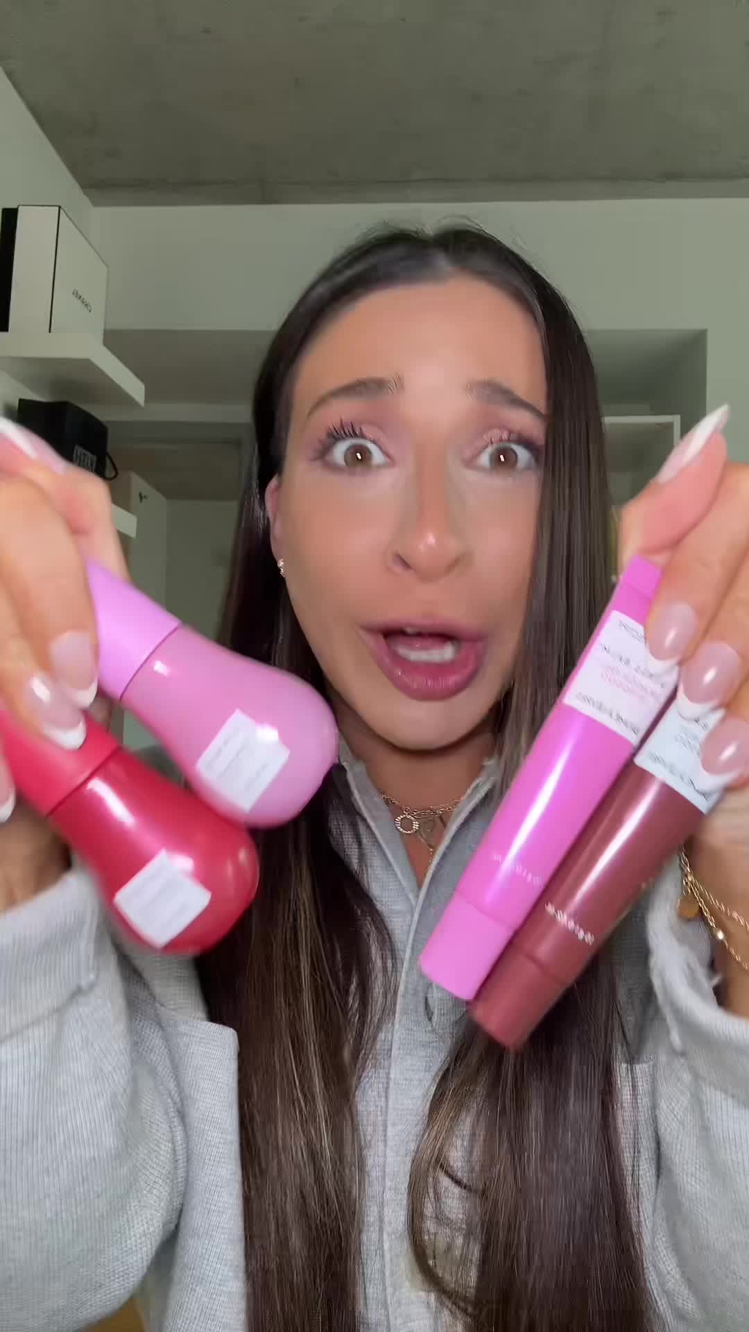 TikTok post by @allierosss for Glow Recipe. Caption reads: NEW DEWY FLUSHES ANDDD GLASS BALMS FROM @Glow....