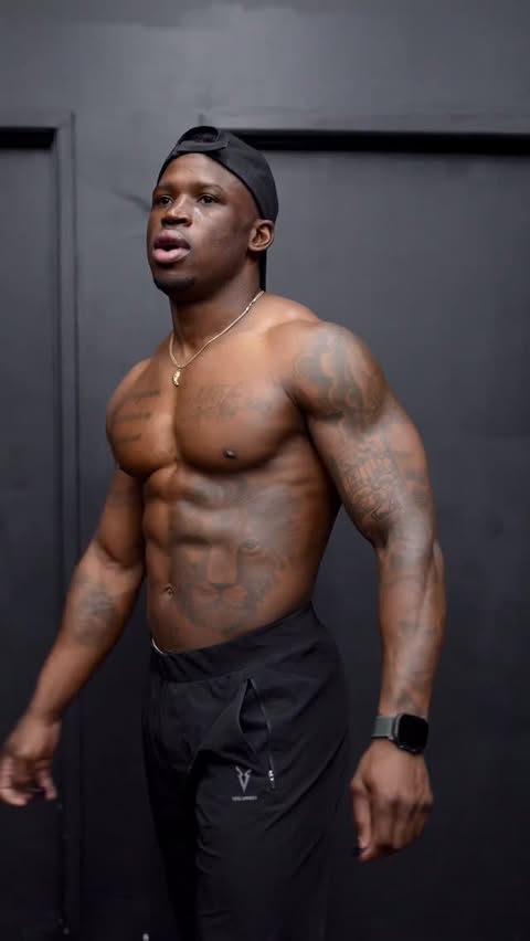 Instagram post by @darienj4 for JLab. Caption reads: The workout hits different with premium sound!....