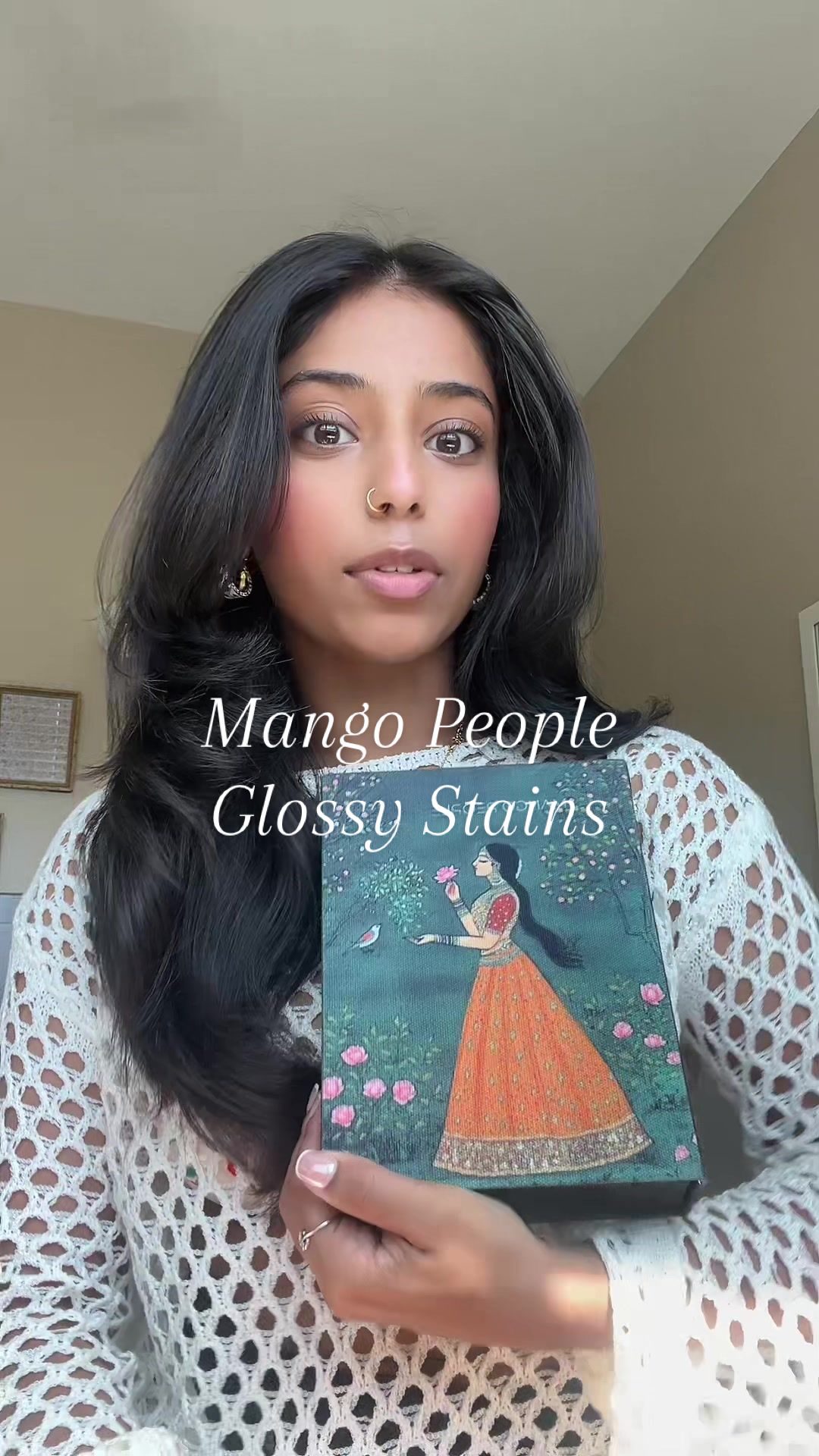 TikTok post by @shivanii_123 for Mango People Media. Caption reads: as a girl who tends to eat her lip combo, these....