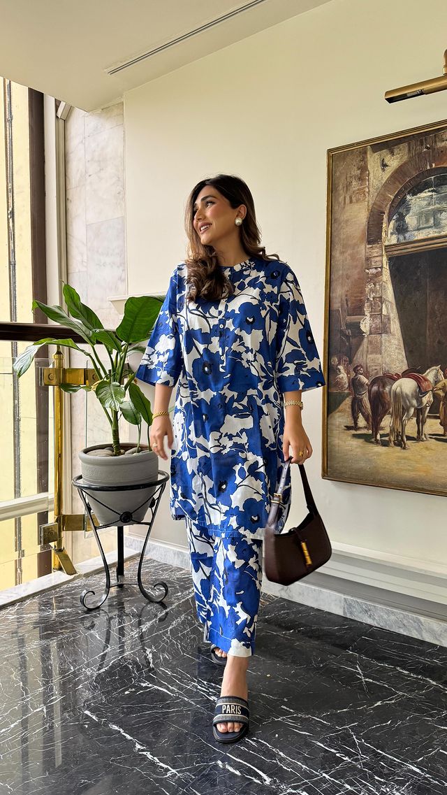 Instagram post by @gottablogger for Edenrobe. Caption reads: [...] lunch, these printed co-ord sets from....