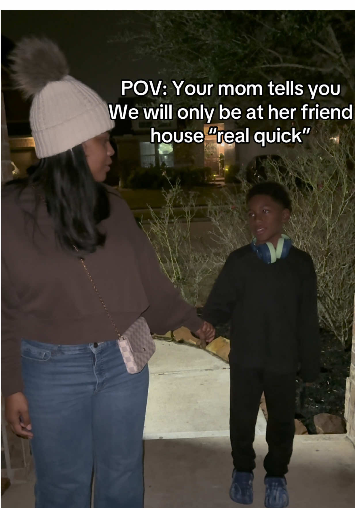 TikTok post by @themcgregorfam for iClever. Caption reads: Thankful for my kids @iCleverKids headphones, for....