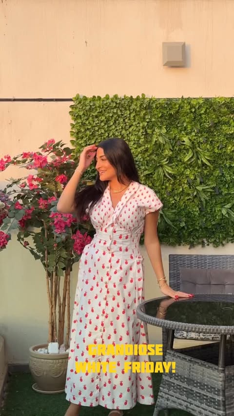 Instagram post by @miraadaoud for Magnum Ice Cream. Caption reads: 🌟White Friday with @grandioseuae 🌟

Use code....