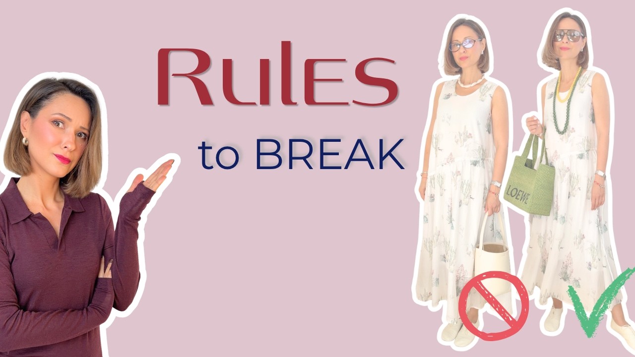 YouTube post by @EllenaHue for Linha Niina Secrets. Caption reads: 6 "Old School" Fashion Rules That Are Completely....