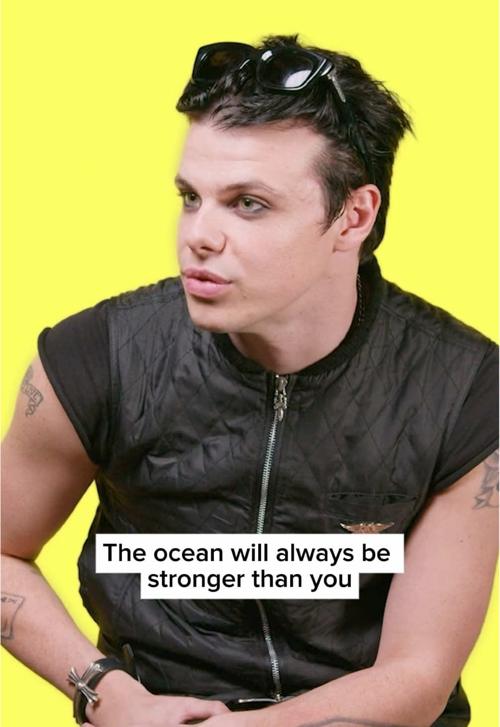 TikTok post by @yungblud for Genius. Caption reads: “Zombie” with @Genius. .