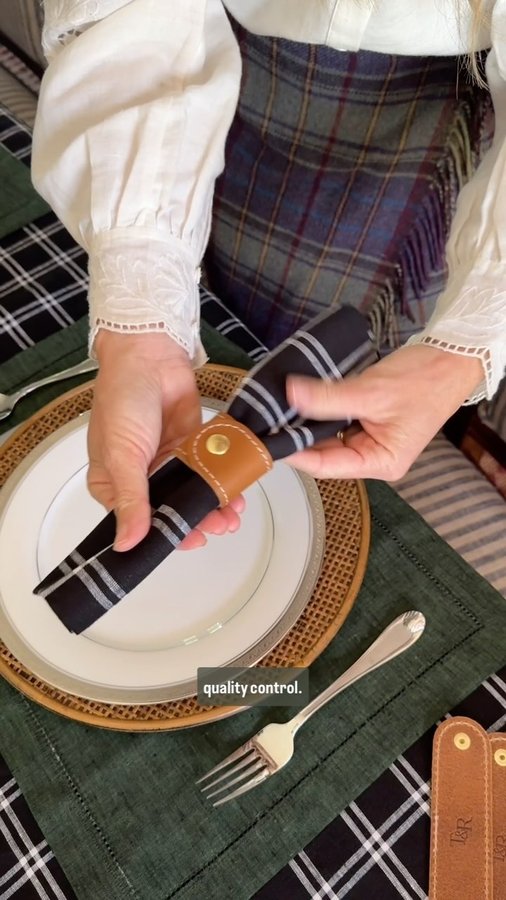 Instagram post by @telloandrose for Solino Home. Caption reads: A perfectly layered fall table with my favorite....