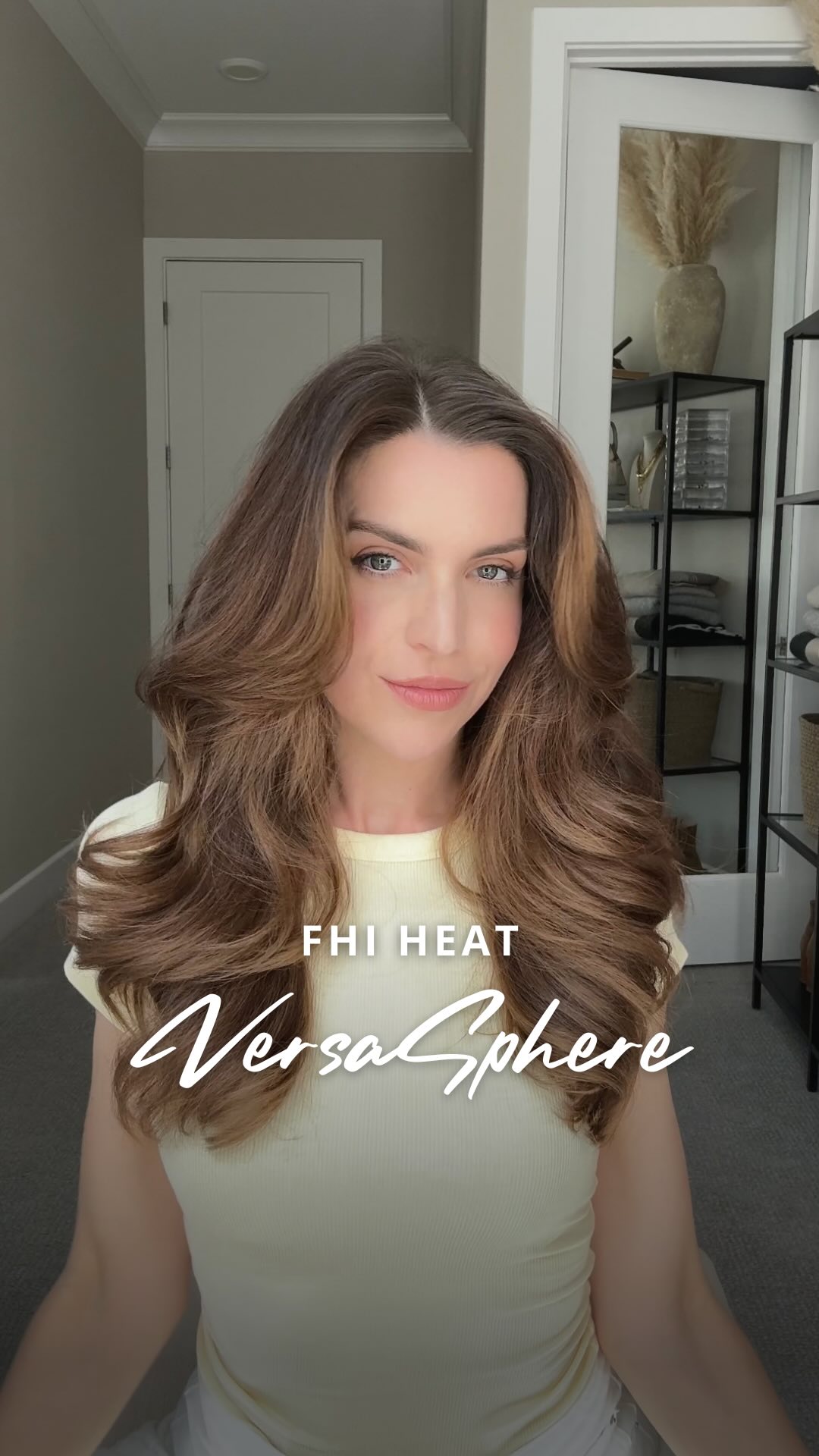 Instagram post by @nicholeciotti for FHI Heat. Caption reads: Elevating my styling game with the @fhiheat....