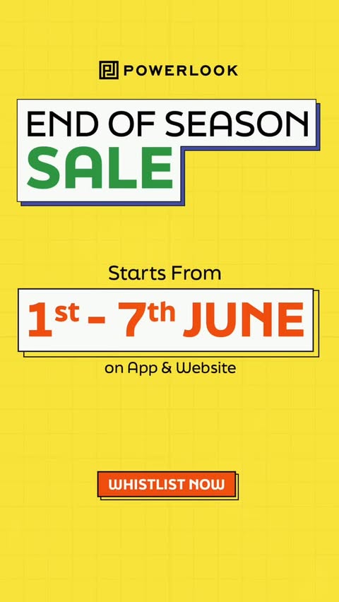 Instagram post by @ritishxf for POWERLOOK. Caption reads: 7 days. Flat 35% off. Everything.....