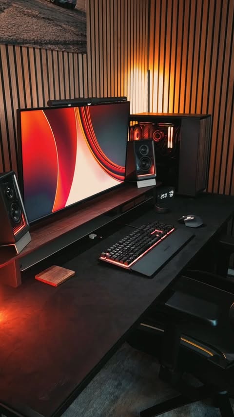 Instagram post by @mikekuhnracing for Secretlab. Caption reads: Changing up my desk setup has literally never been....