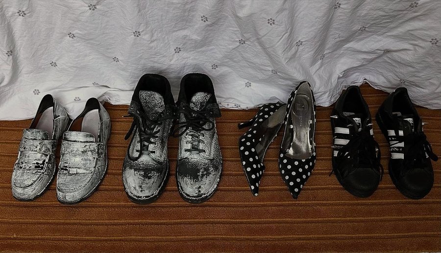 Instagram post by @lemarquandlaura for Alexander McQueen. Caption reads: A pair of shoes for every hour of the day (or....