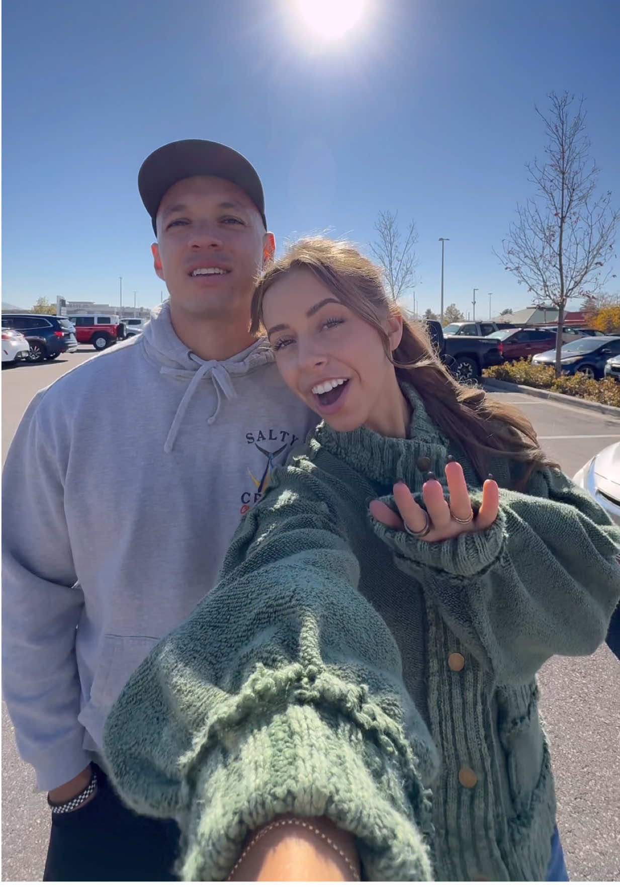 TikTok post by @hay_hess for BURGA. Caption reads: Poor Mitchell😅 how do we feel about the colors?!....