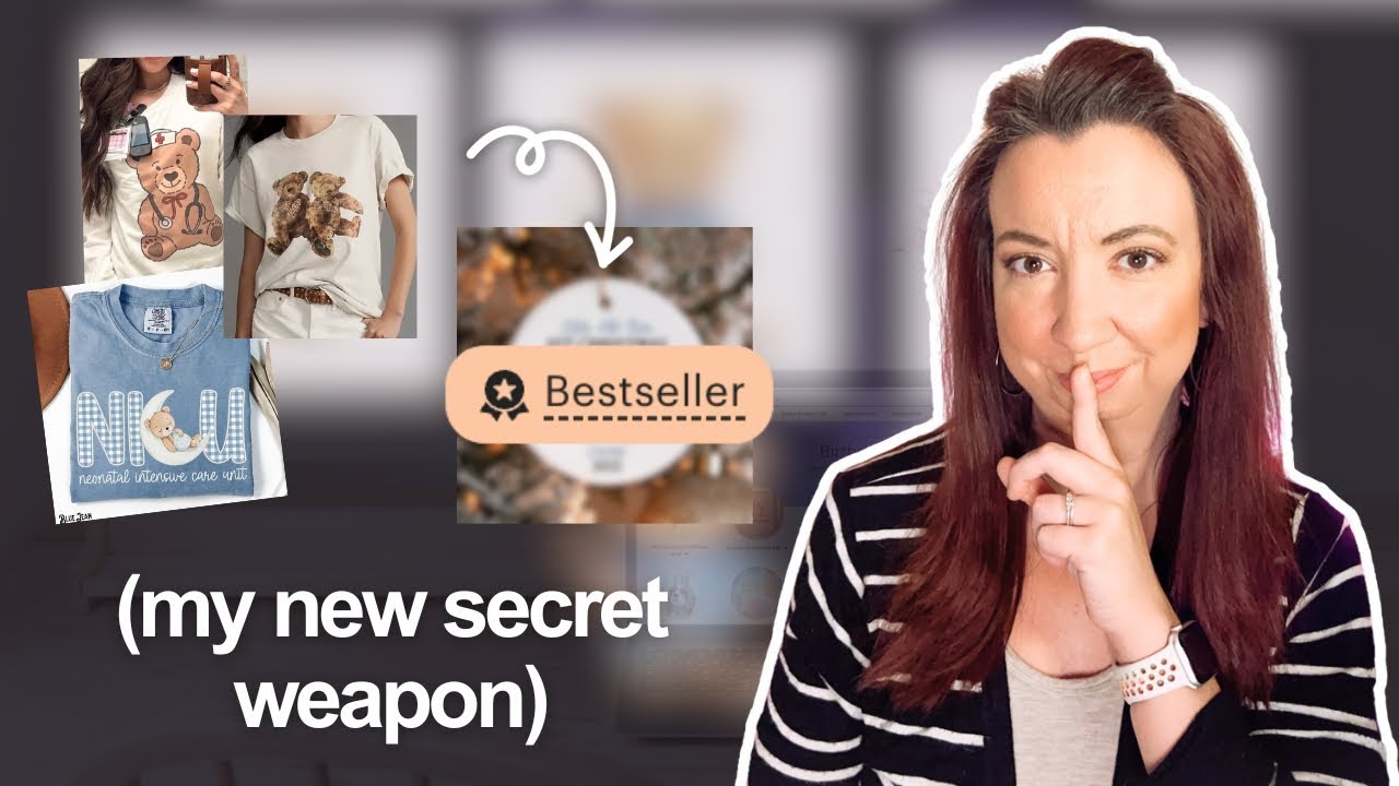 YouTube post by @simplypodmandy for Creative Fabrica. Caption reads: My Design Hack for Turning a Trend into a....