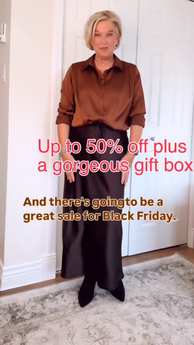 Instagram post by @stylealiveafter55 for Cosyisland. Caption reads: 🎁🖤 I really can’t say enough nice things about....