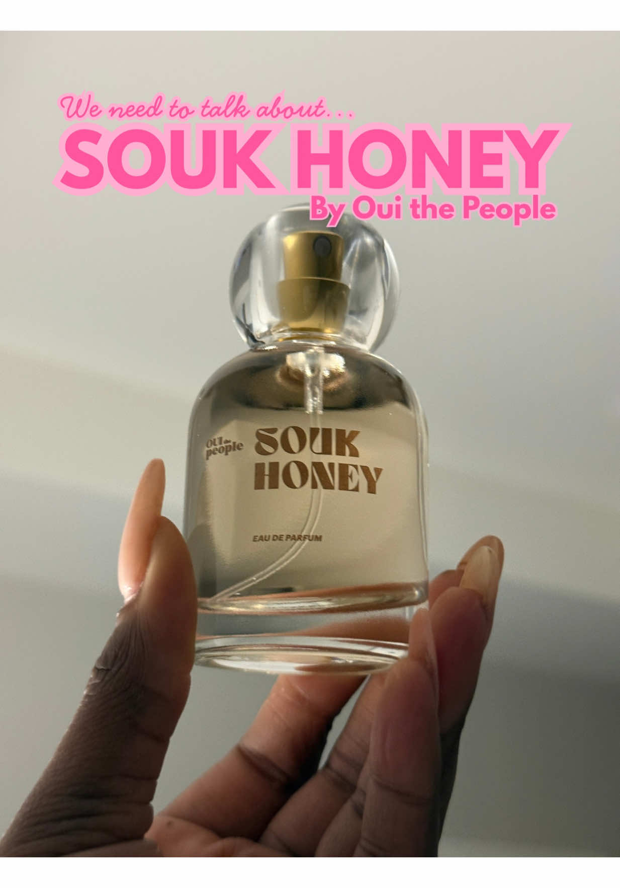 TikTok post by @ariellemonai for OUI the People. Caption reads: [...] nose on it. I am not disappointed! @OUI the....