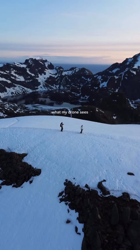 Instagram post by @noodlesandblisters for HOVERAir. Caption reads: last June we brought our @hoverair_global with us....
