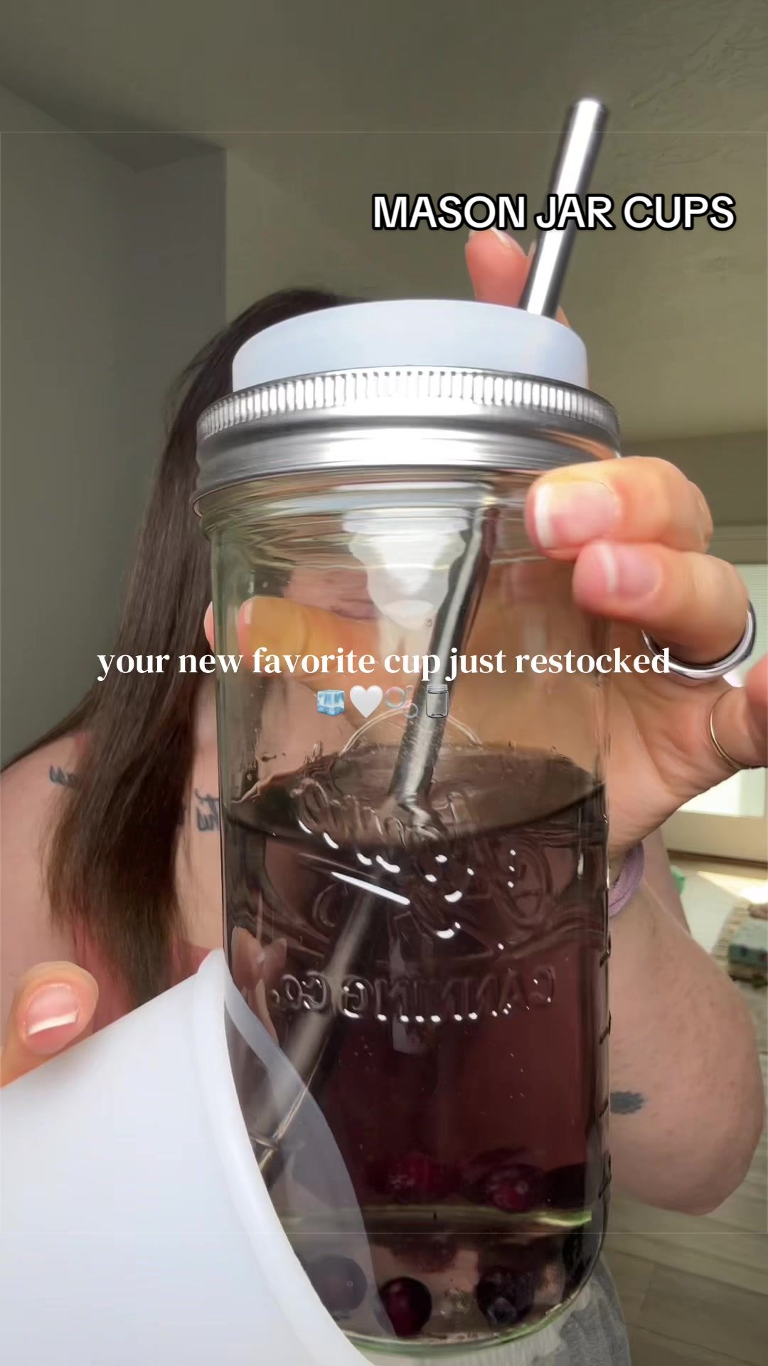 TikTok post by @jordanc.ragan for Mason Jar Lifestyle. Caption reads: [...] and you can mix and match! @Mason Jar....