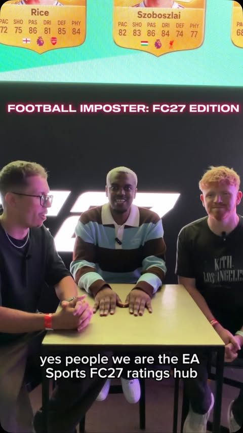 Instagram post by @karelprince_ for EA SPORTS FC. Caption reads: Football Imposter: FC27 Edition🕵🏾‍♂️ Had a....