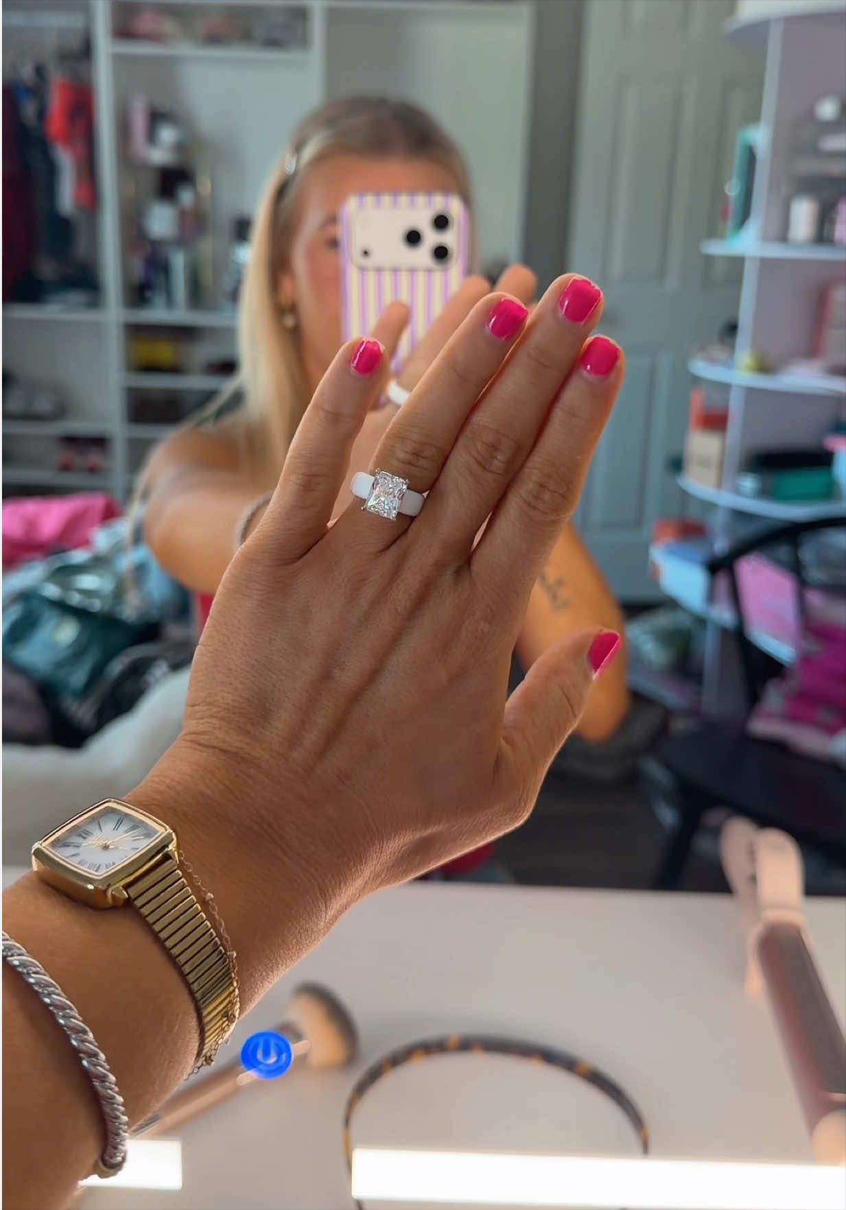 TikTok post by @alissalove_0 for Rinfit. Caption reads: [...] #tiktokshopcreatorpicks @Rinfit Rings.