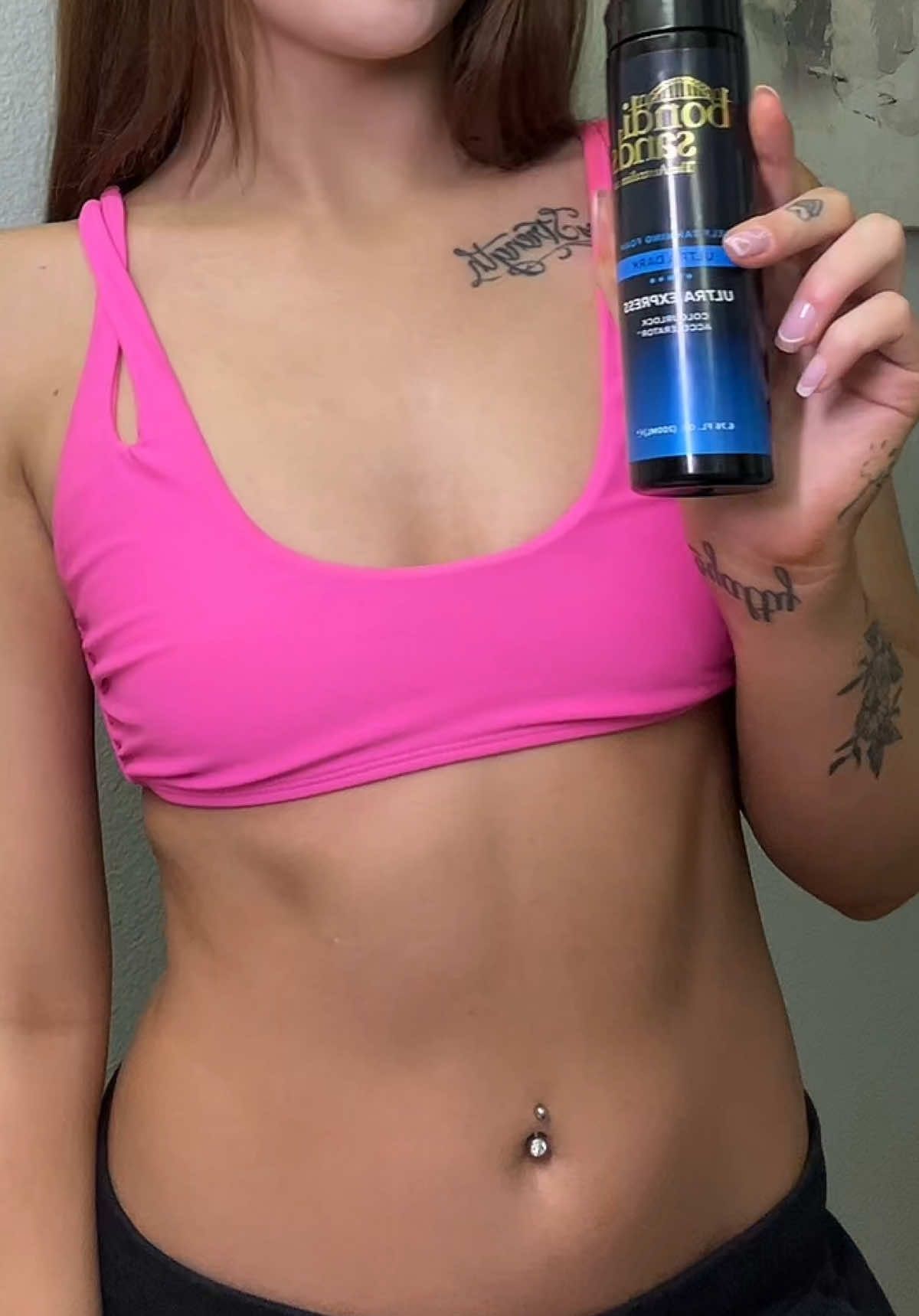 TikTok post by @lizzie.mcclainn for Bondisands. Caption reads: [...] confident glow every time✨  #BondiSands....