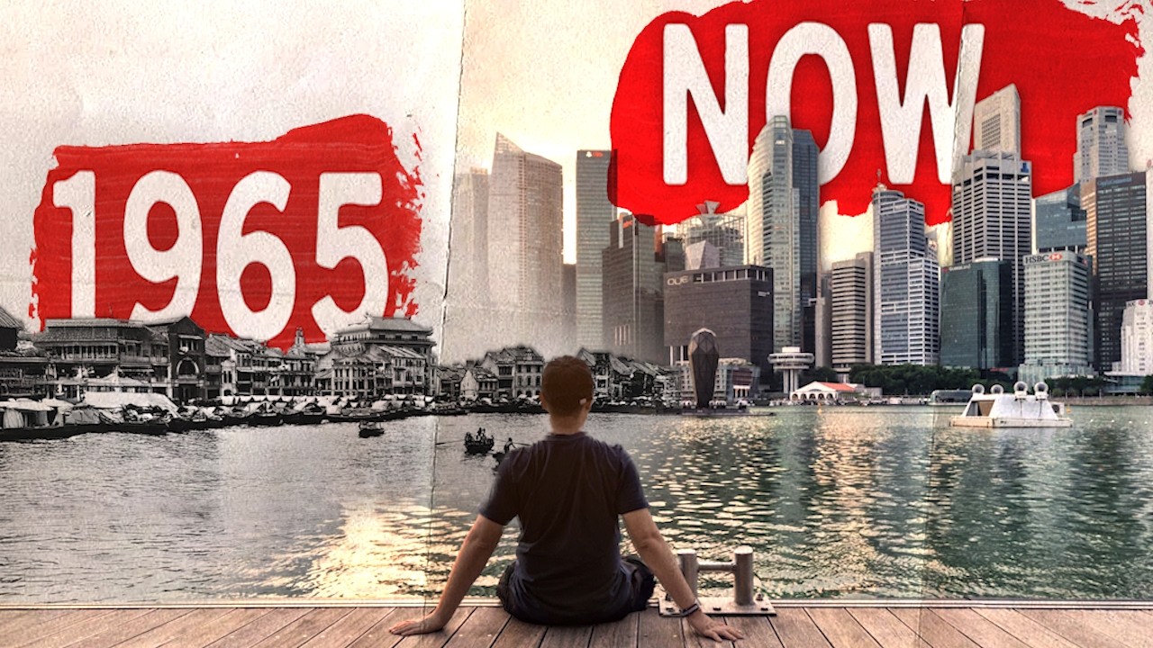 YouTube post by @HowHistoryWorks for The Straits Times. Caption reads: How This Impoverished Country Became The Home of....