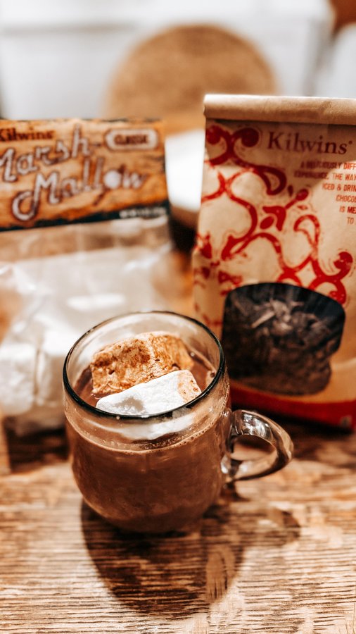 Instagram post by @natalie.anne.white for Kilwins. Caption reads: I am in love with everything @kilwins does… from....