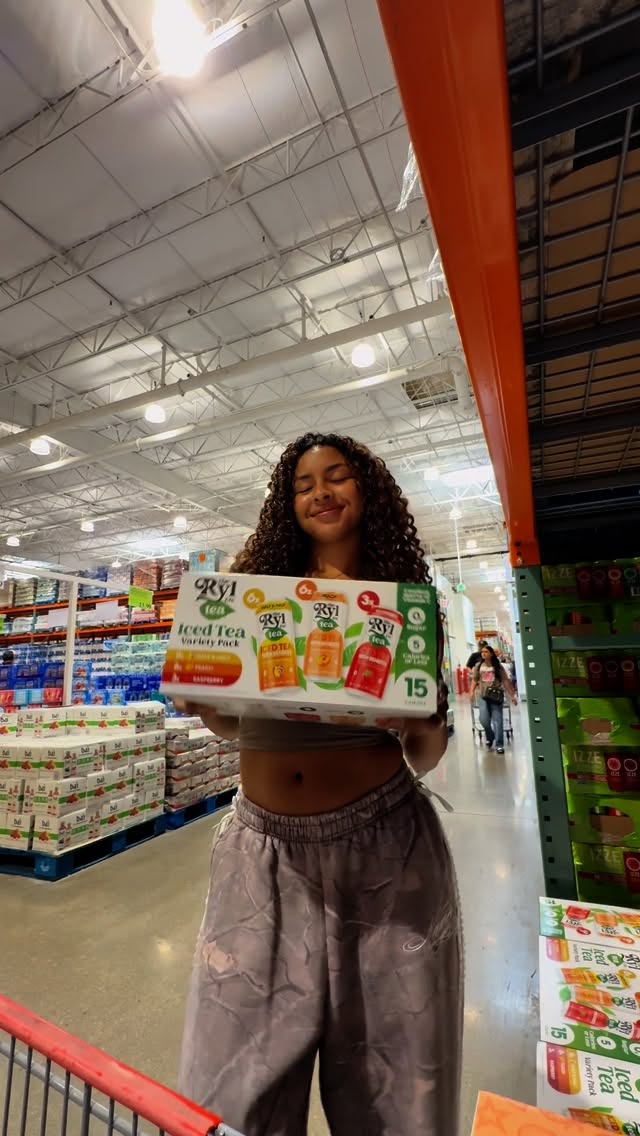 Instagram post by @tatyanahbass for Ryl Tea. Caption reads: I picked up @therylcompany at the Costco in Santa....