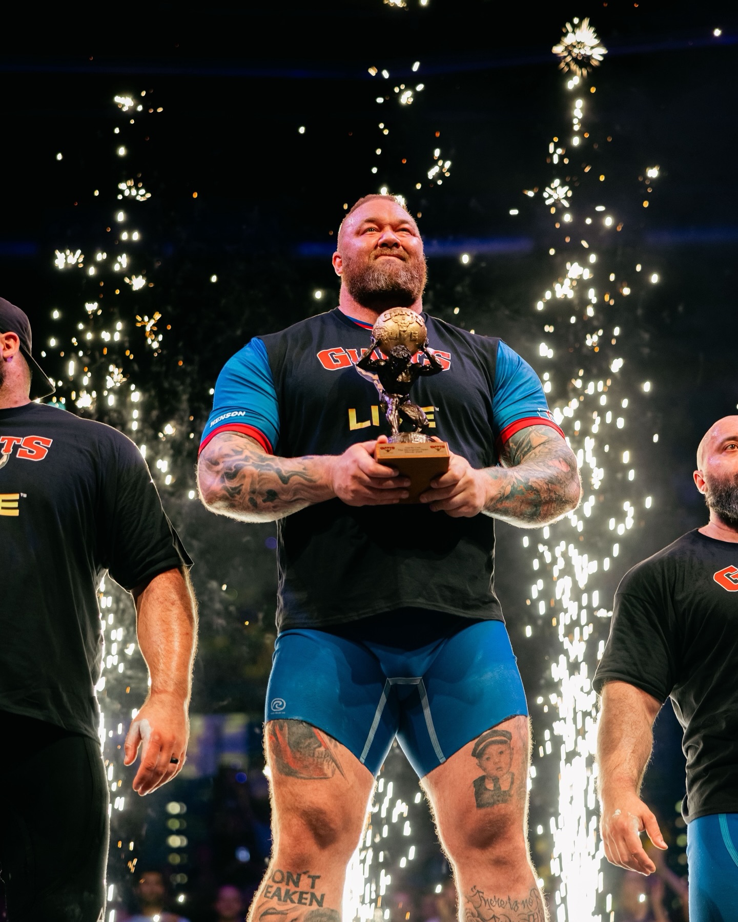 Instagram post by @thorbjornsson for Reign Body Fuel. Caption reads: 510kg World Record Deadlift.....