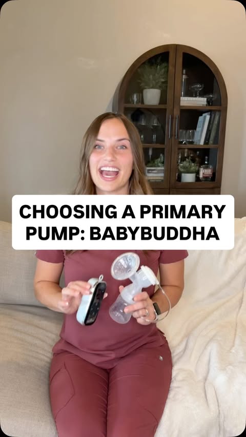 Instagram post by @kayleerabaja for BabyBuddha Products. Caption reads: You need a reliable primary pump like the....