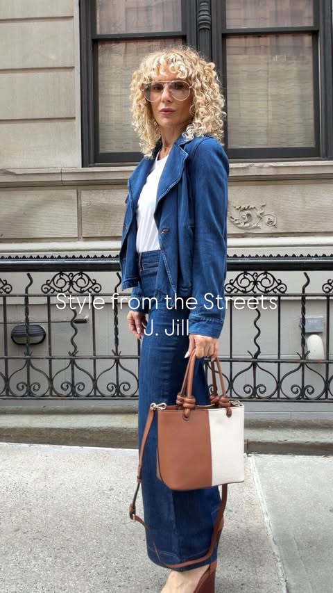 Instagram post by @lisatandthecity for J.Jill. Caption reads: [...] the Streets I styled a few looks with....