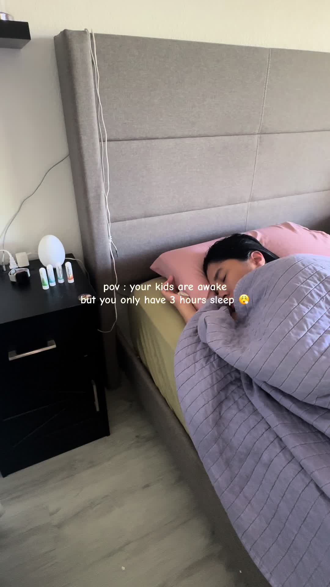 TikTok post by @ella.mcr for BoomBoom Naturals. Caption reads: This stick works wonder! It wakes me right up 😳....