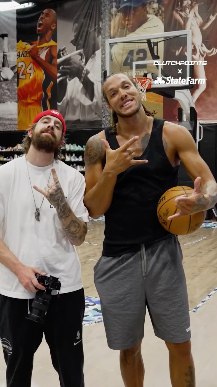 Instagram post by @clutchpoints for State Farm. Caption reads: From Aaron Gordon’s jaw-dropping dunks to Nate....