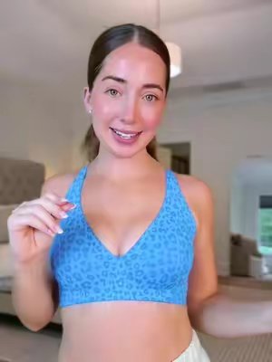TikTok post by @anniedanner for OEAK-Bras. Caption reads: [...] the BEST prices 😍 forever obsessed....
