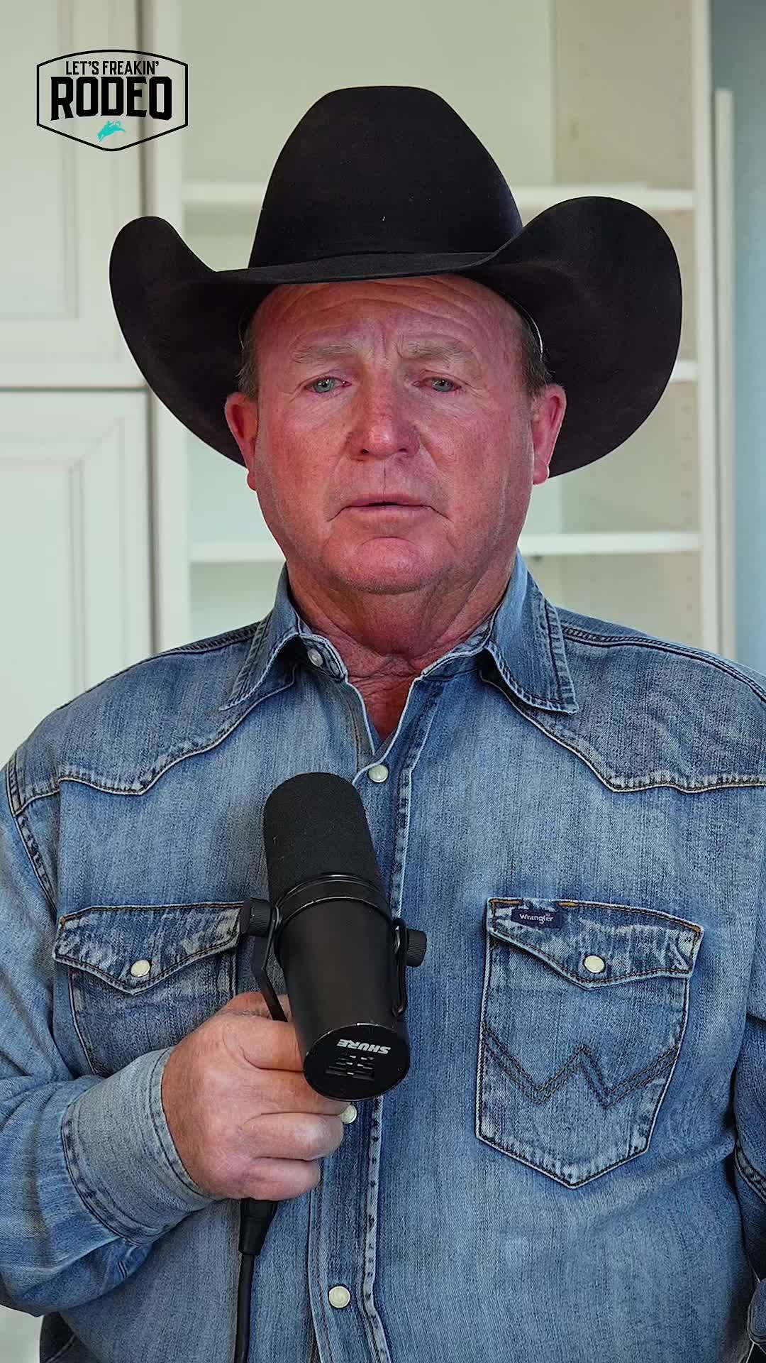 TikTok post by @letsfreakinrodeo for Boot Barn. Caption reads: 🎙️ This week on the pod, we’re joined by JD....