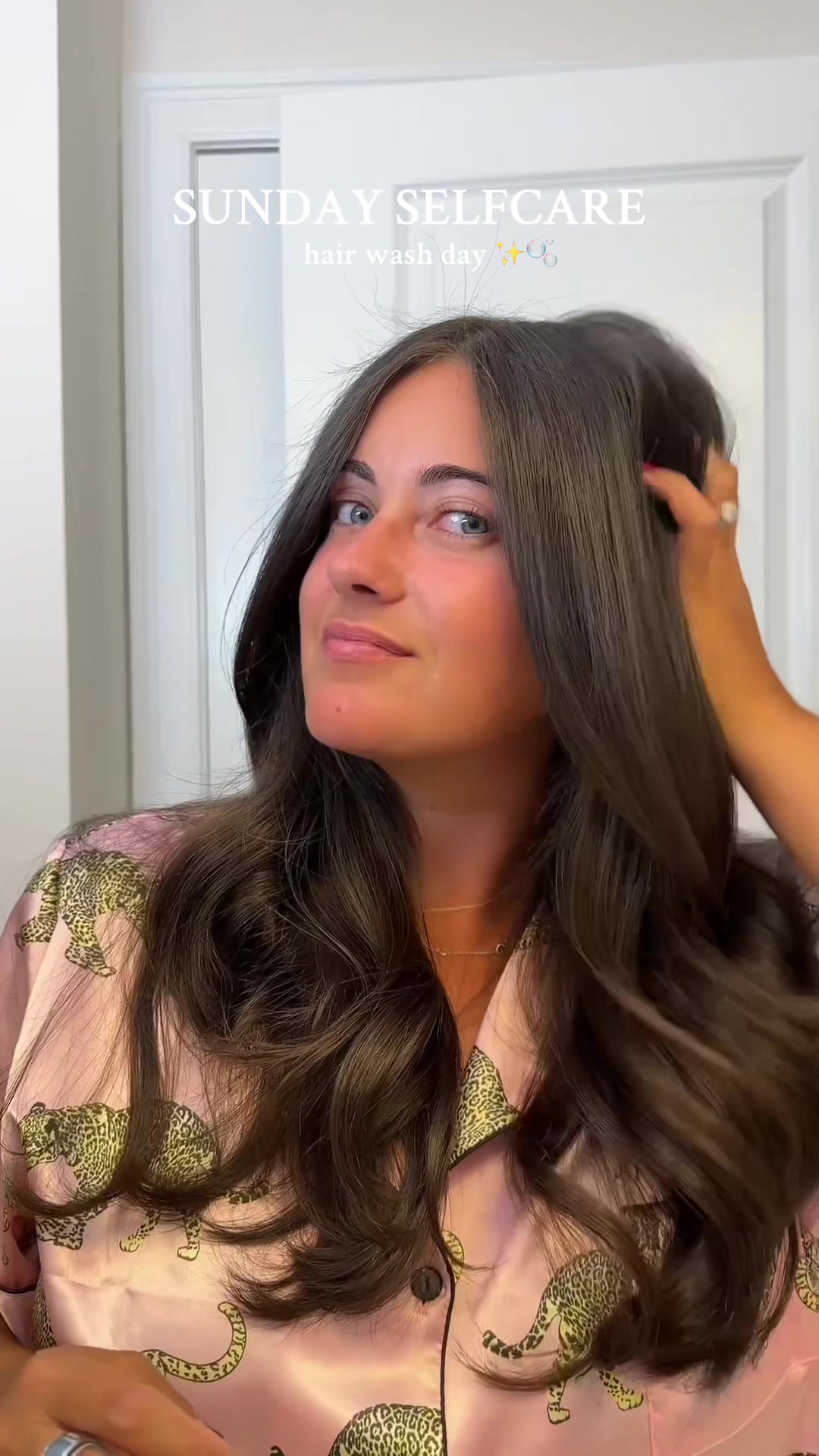 TikTok post by @lindsnicwadleigh for BondiBoost. Caption reads: [...] #momroutine @Color Wow Hair @BondiBoost....