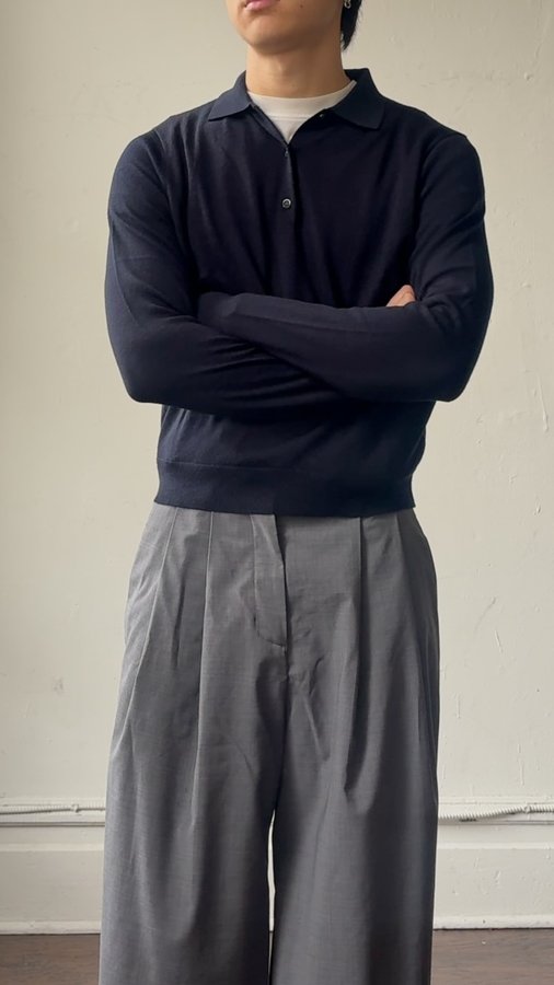 Instagram post by @lukeliiu for UNIQLO. Caption reads: A simple guide to Uniqlo’s sweater....