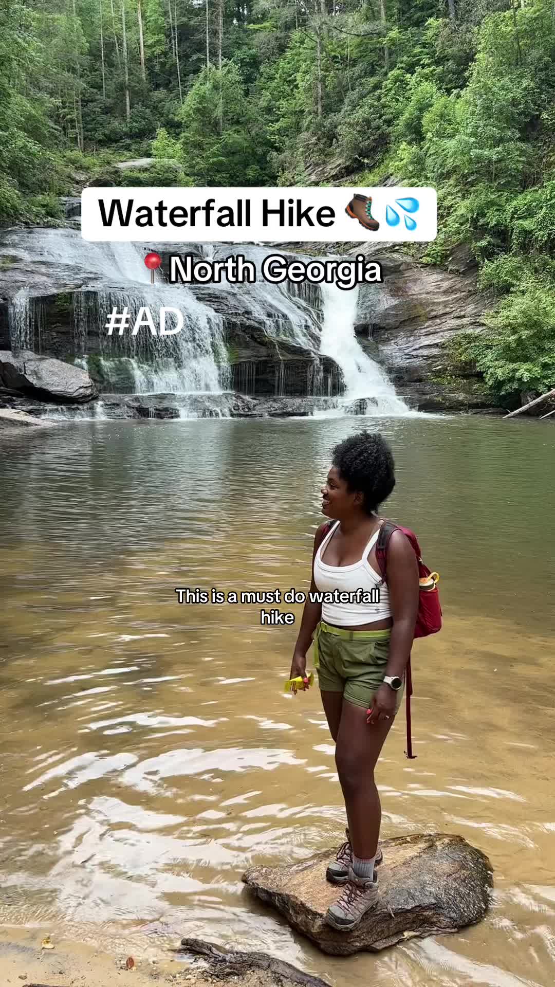 TikTok post by @_asipoftee_ for RXBAR. Caption reads: #ad I love this trail so much, and it's perfect....