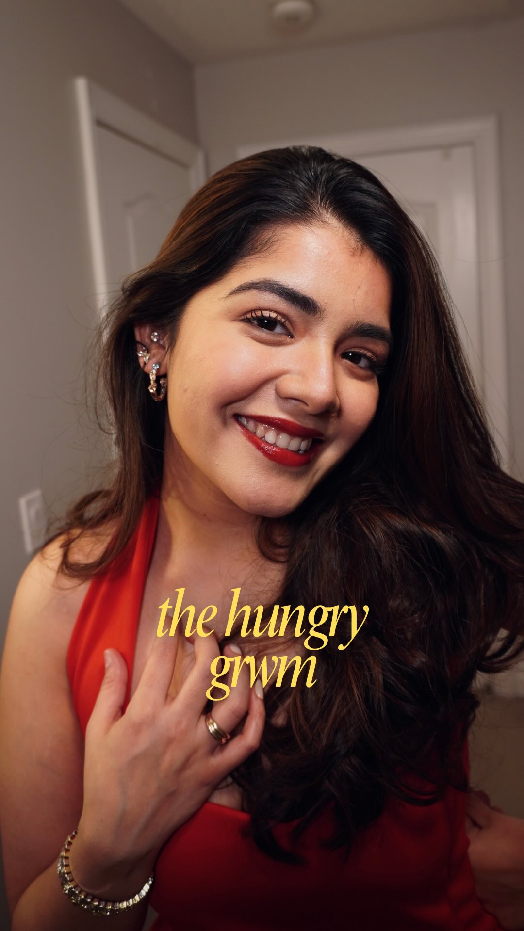 Instagram post by @rhegadoo for Zomato. Caption reads: A little fashion, a little makeup, a quick @zomato....