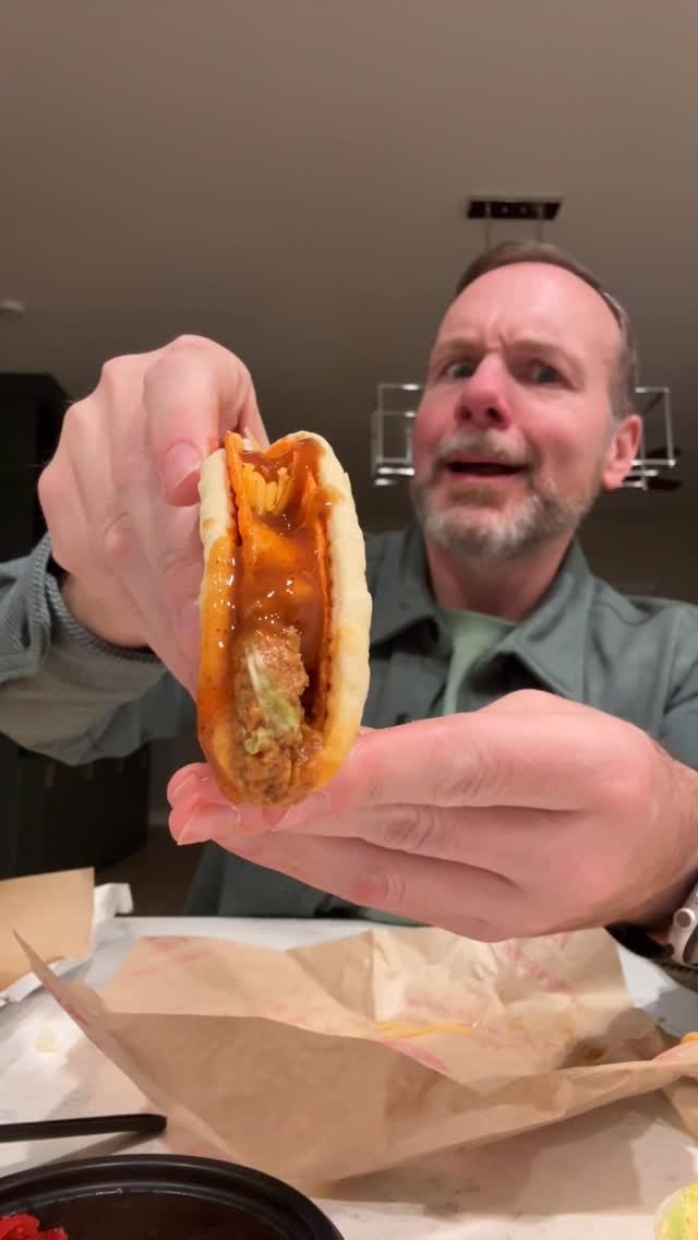 Instagram post by @anidasthefoodie for Taco Bell. Caption reads: Accidentally went to @tacobell 
#tacobell #mukbang....