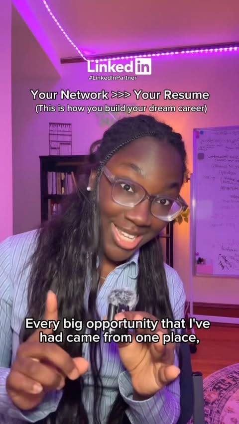 Instagram post by @michellescomputer for LinkedIn. Caption reads: #LinkedInPartner Every big opportunity started....