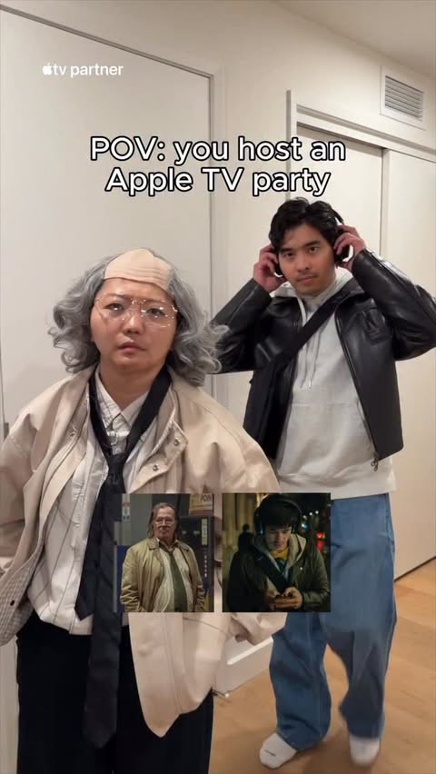 Instagram post by @cupoftj for Apple TV. Caption reads: Hosted one last party of the year as an....