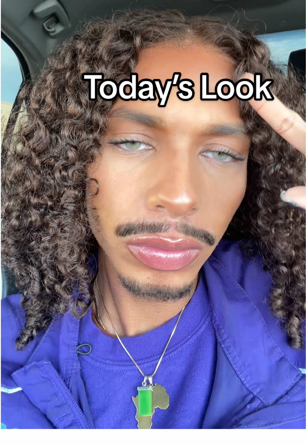 TikTok post by @angelicdon for ESSENCE. Caption reads: [...] #viral #oceaneyes #trending #makeup @essence....