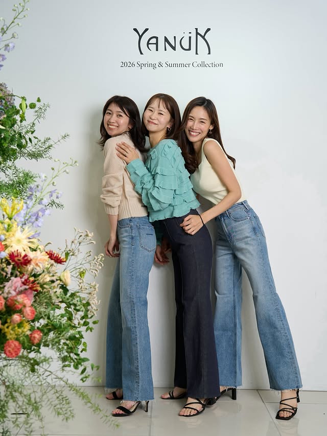 Instagram post by @miyako_shimamura.official for YANUK. Caption reads: “YANUK 2026 Spring ＆Summer [...].